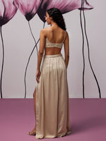 Load image into Gallery viewer, Midnight Beige Jacket Skirt Set
