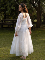 Load image into Gallery viewer, Stellar White Tiered Dress
