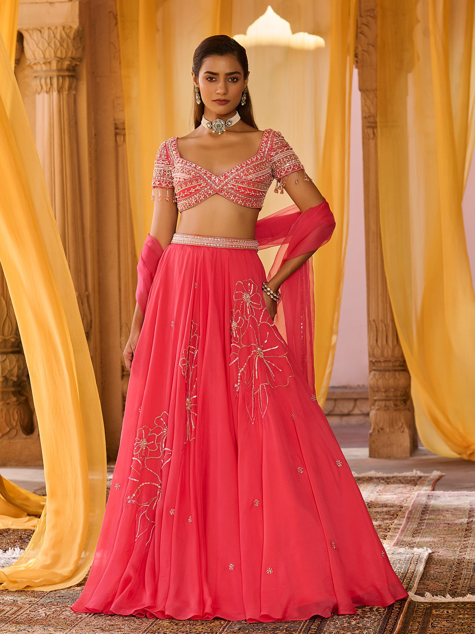 Floral Mist Lehenga Set