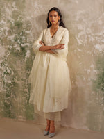 Load image into Gallery viewer, Oasis Cream Silk Kurta Set
