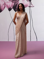 Load image into Gallery viewer, Magnolia Draped Saree Set

