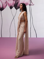 Load image into Gallery viewer, Magnolia Draped Saree Set
