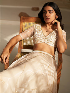 Daisy Cream Lehenga Set