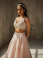 Load image into Gallery viewer, Pristine Silk Organza Lehenga Set
