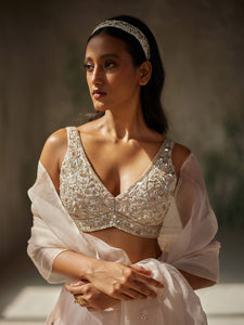 Pristine Silk Organza Lehenga Set