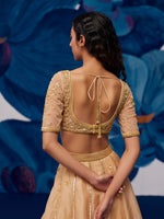 Load image into Gallery viewer, Imperial Golden Silk Organza Lehenga Set
