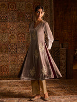 Load image into Gallery viewer, Chandur Grey Velvet Suit Set
