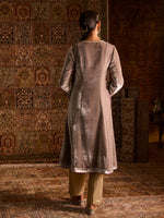 Load image into Gallery viewer, Chandur Grey Velvet Suit Set
