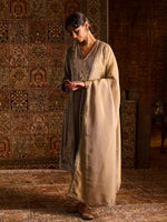Load image into Gallery viewer, Chandur Grey Velvet Suit Set

