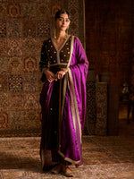 Load image into Gallery viewer, Mehruu Olive Velvet Suit Set
