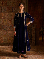 Load image into Gallery viewer, Neelzaar Royal Blue Velvet Suit Set
