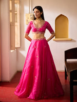 Load image into Gallery viewer, Petunia Rani Pink Lehenga Set
