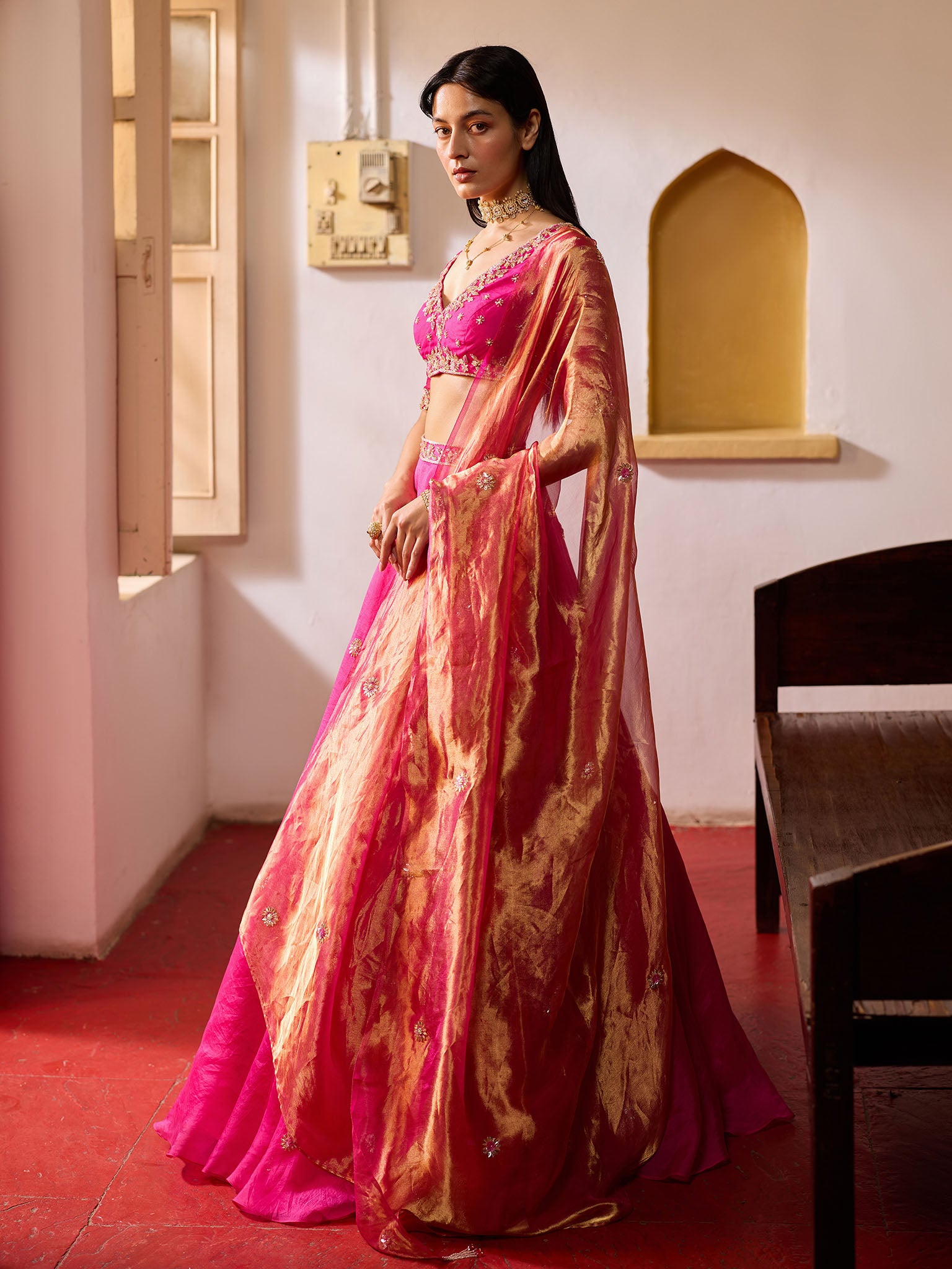 Petunia Rani Pink Lehenga Set