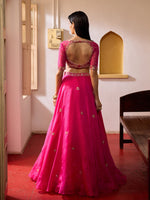 Load image into Gallery viewer, Petunia Rani Pink Lehenga Set
