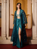 Load image into Gallery viewer, Mystic Teal Jacket Set
