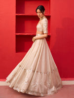 Load image into Gallery viewer, Kliantha Gold Tissue Lehenga Set
