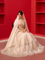 Load image into Gallery viewer, Kliantha Gold Tissue Lehenga Set
