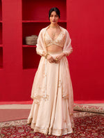 Load image into Gallery viewer, Vanilla Gold Lehenga Set
