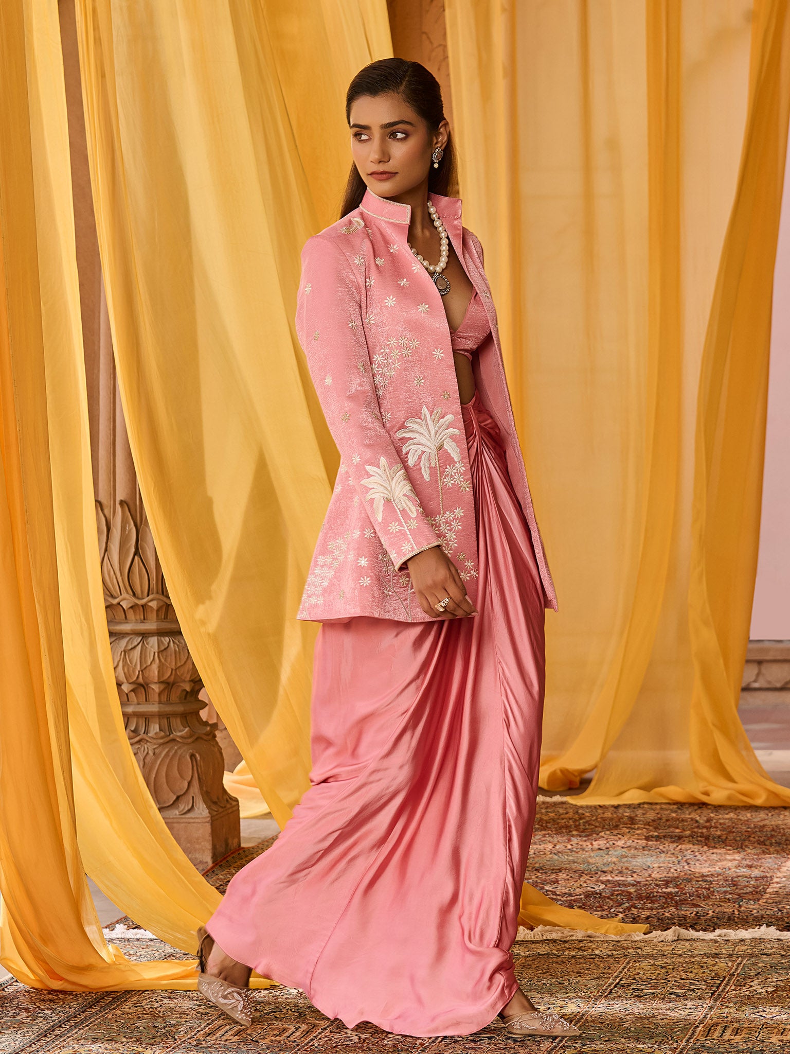 Victorian Rose Jacket & Skirt Set