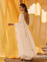 Load image into Gallery viewer, Mustard Muse Chiffon Saree Set
