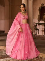 Load image into Gallery viewer, Petal Fade Organza Lehenga Set
