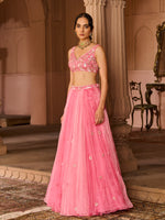 Load image into Gallery viewer, Petal Fade Organza Lehenga Set
