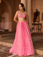 Load image into Gallery viewer, Petal Fade Organza Lehenga Set
