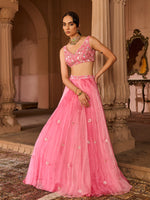 Load image into Gallery viewer, Petal Fade Organza Lehenga Set
