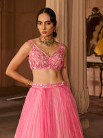 Load image into Gallery viewer, Petal Fade Organza Lehenga Set
