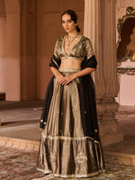 Load image into Gallery viewer, Ember Tissue Lehenga Set
