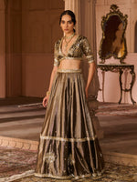 Load image into Gallery viewer, Ember Tissue Lehenga Set
