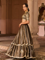 Load image into Gallery viewer, Ember Tissue Lehenga Set

