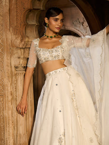 Moonwave Organza Lehenga Set
