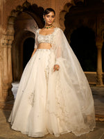 Load image into Gallery viewer, Moonwave Organza Lehenga Set
