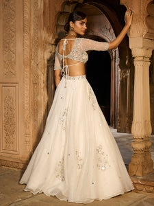 Moonwave Organza Lehenga Set