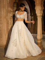 Load image into Gallery viewer, Moonwave Organza Lehenga Set
