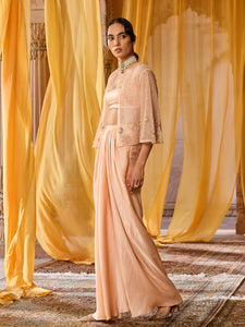 Apricot Peach Jacket Set