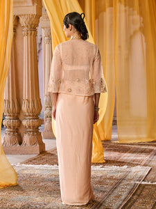 Apricot Peach Jacket Set