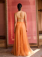 Load image into Gallery viewer, Velora Tangerine Jacket Set
