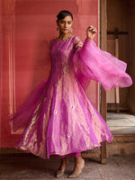 Load image into Gallery viewer, Deep Lavender Aura Tissue Suit Set
