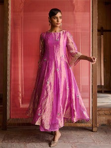 Deep Lavender Aura Tissue Suit Set