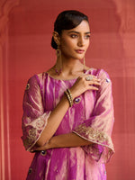 Load image into Gallery viewer, Deep Lavender Aura Tissue Suit Set
