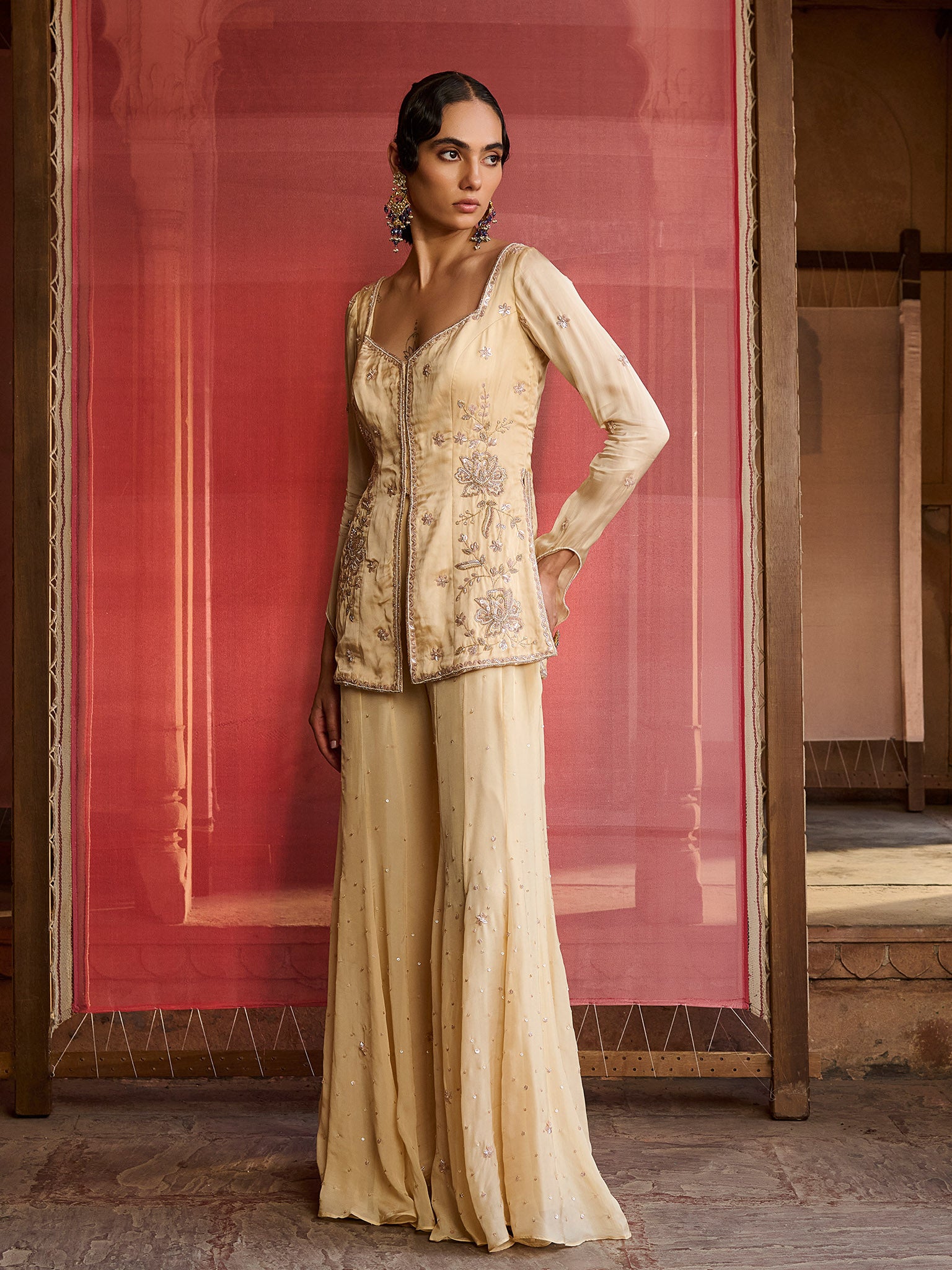 Rosé Butter Yellow Kurta Set