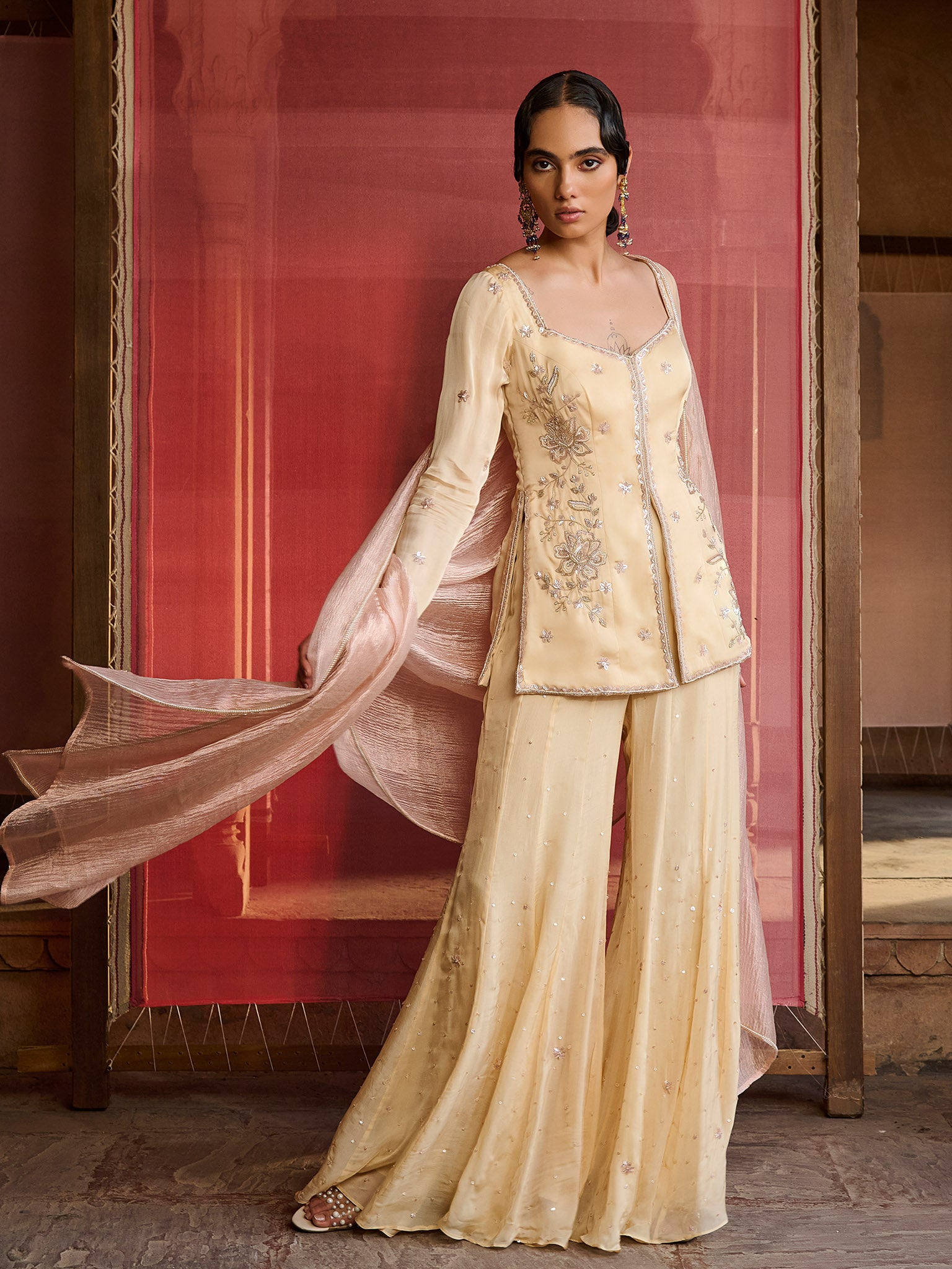 Rosé Butter Yellow Kurta Set