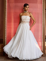 Load image into Gallery viewer, Cloud Blue Jacket And Skirt Set
