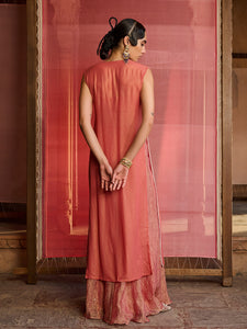 Lumina Coral Kurta Set