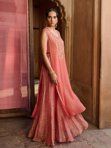 Lumina Coral Kurta Set