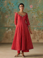 Load image into Gallery viewer, Inaya Crimson Red Suit Set
