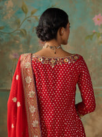 Load image into Gallery viewer, Inaya Crimson Red Suit Set
