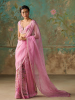 Load image into Gallery viewer, Gardenia Pink Organza Tissue Saree Set
